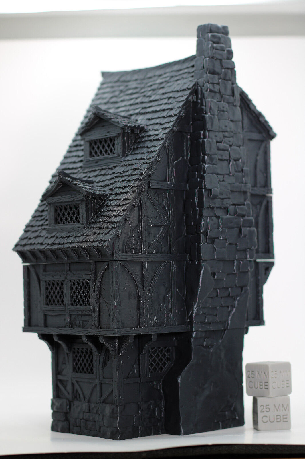 Tabletop Terrain Large 4 story Medieval House Dnd RPG wargame skirmish 28mm