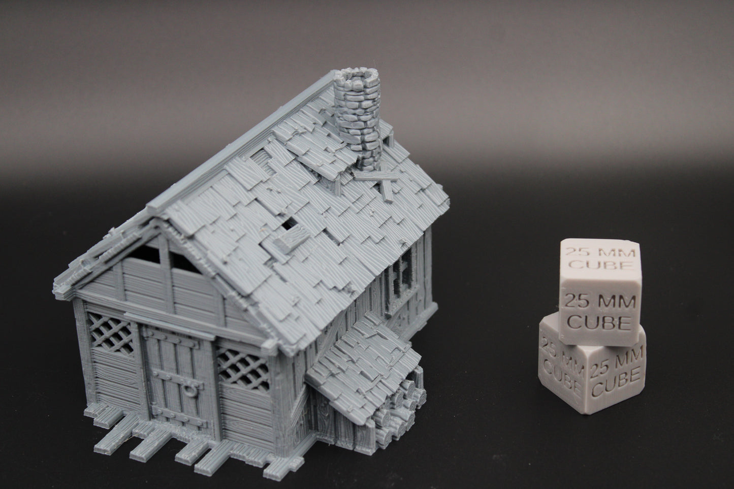 Tabletop Terrain Fantasy Woodsman Hunter Cabin Dnd RPG wargame skirmish 28mm