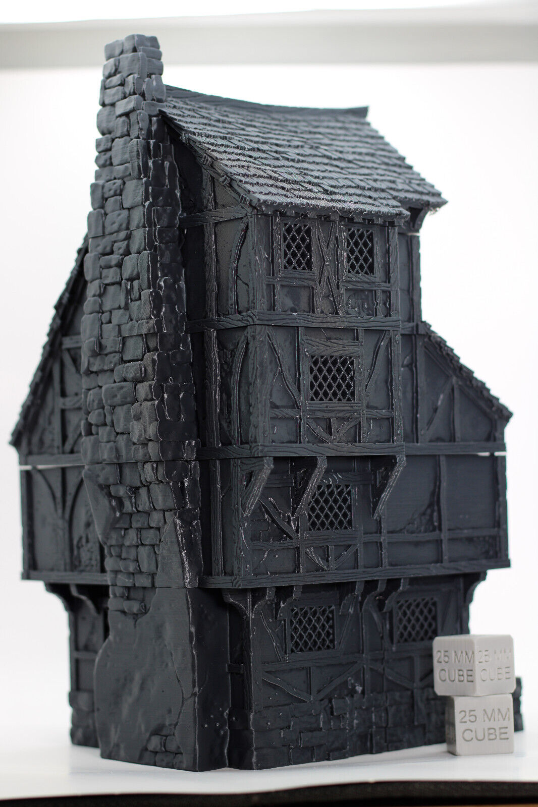 Tabletop Terrain Large 4 story Medieval House Dnd RPG wargame skirmish 28mm